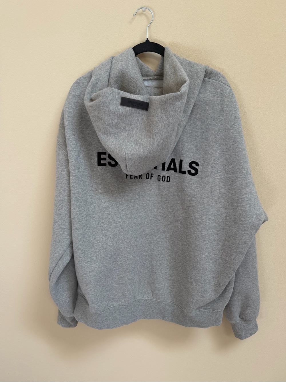 ESSENTIALS dark Oatmeal Hoodie - Picture 3 of 8
